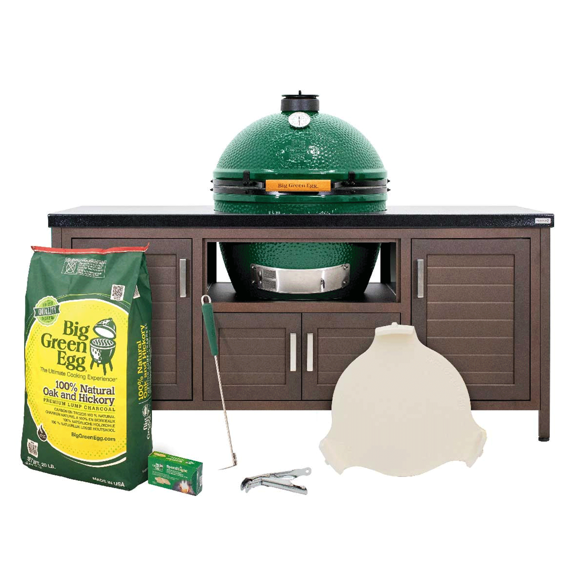 XL Big Green Egg in 72-inch Modern Farmhouse Table Package - Buy