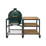 XL Big Green Egg in Modular Nest with Expansion and 3 Acacia Inserts Package