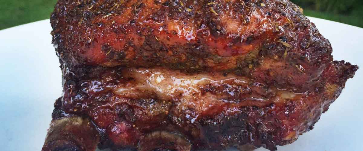 Herb crusted pork short ribs