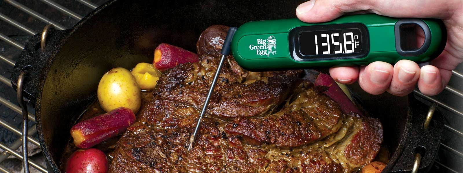 Instant Read Thermometer in meat
