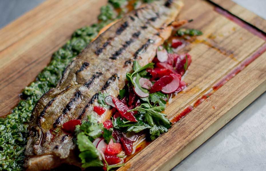 Arctic Char with Blood Orange Salad