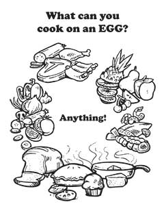 Big Green Egg Coloring Pages and Games