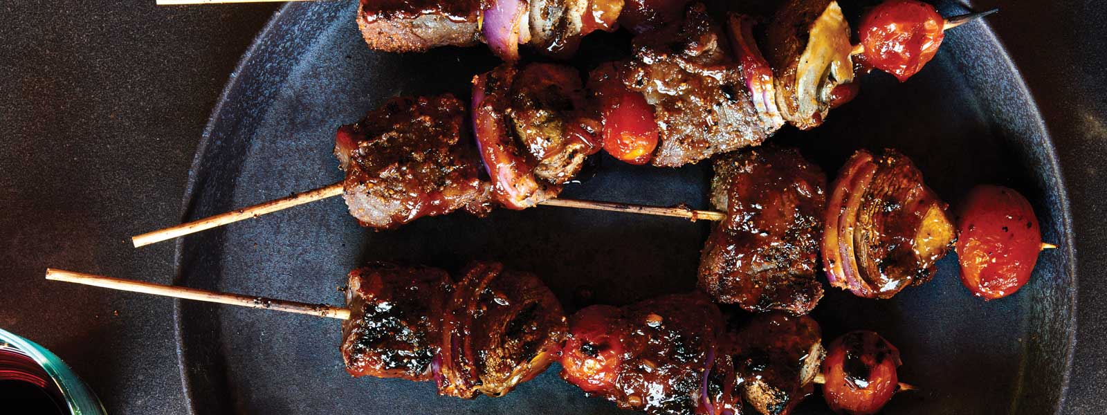 Honey Glazed Skewered Beef - Jamie Geller