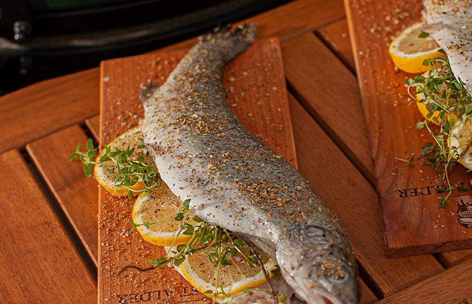 Cedar Planked Trout