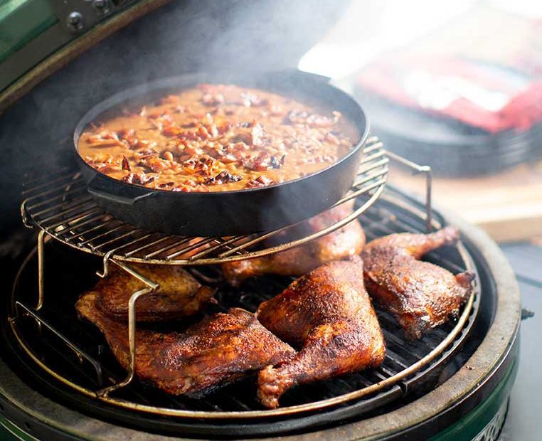 BBQ Chicken and beans
