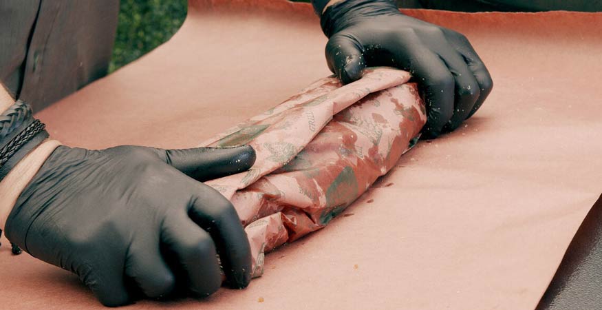 Wrapping ribs in butcher paper