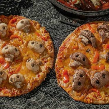 Mushroom Skull Pizza