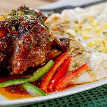 Roasted Oxtails and Grits